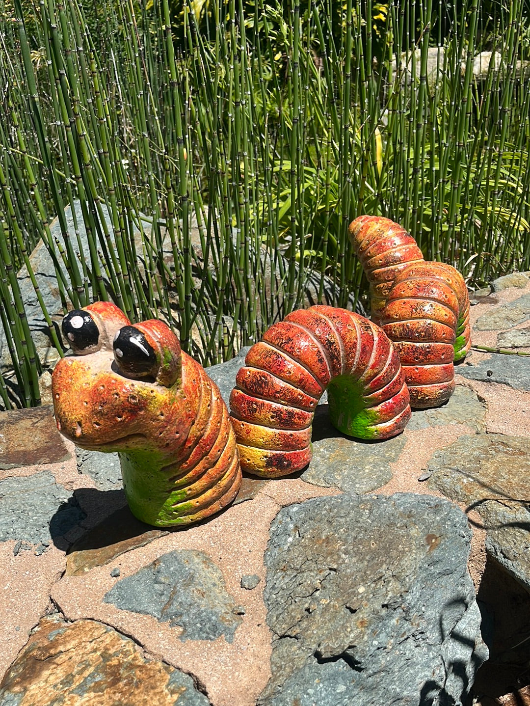 Multi Piece Worm Statue