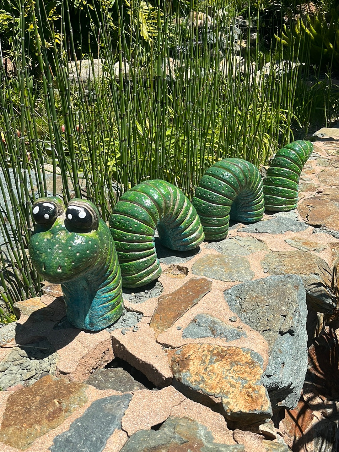 Multi Piece Worm Statue