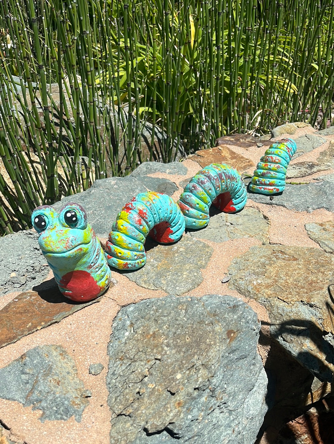 Multi Piece Worm Statue