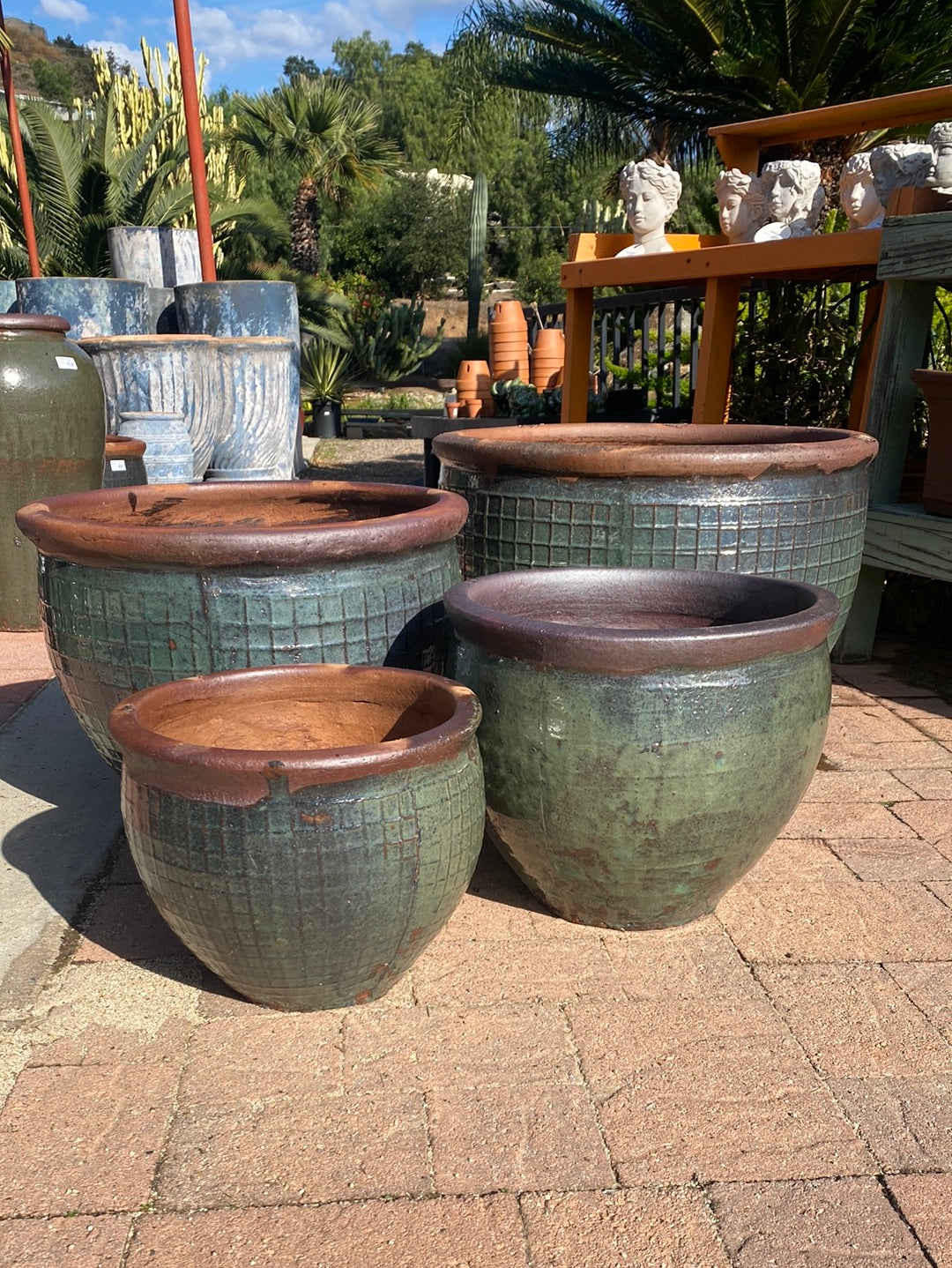 China Rustic Waffle Flat Rim Pot