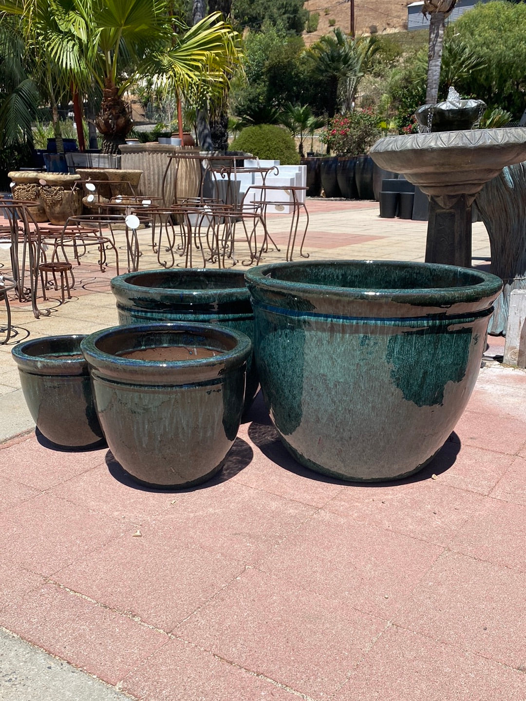 Mendocino Batten Round Planter Pot