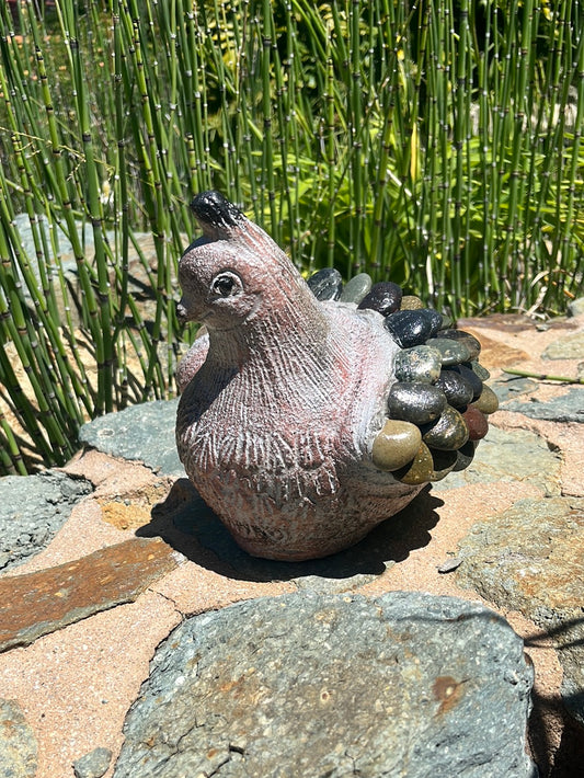 Stone Quail Statue