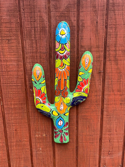 Talavera Wall Mounted Cactus