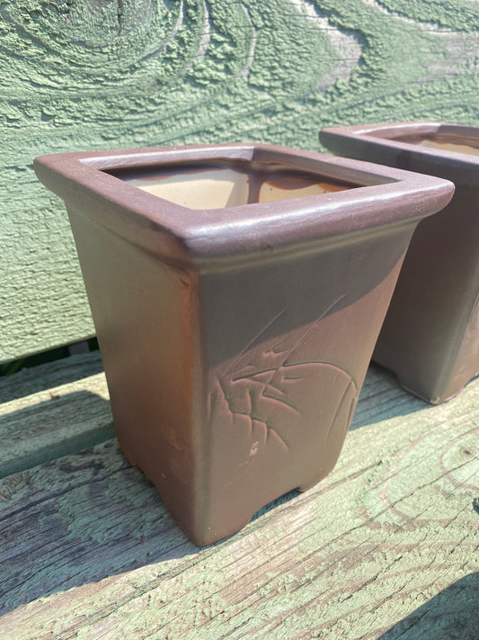 Ironstone Square Bonsai Pot