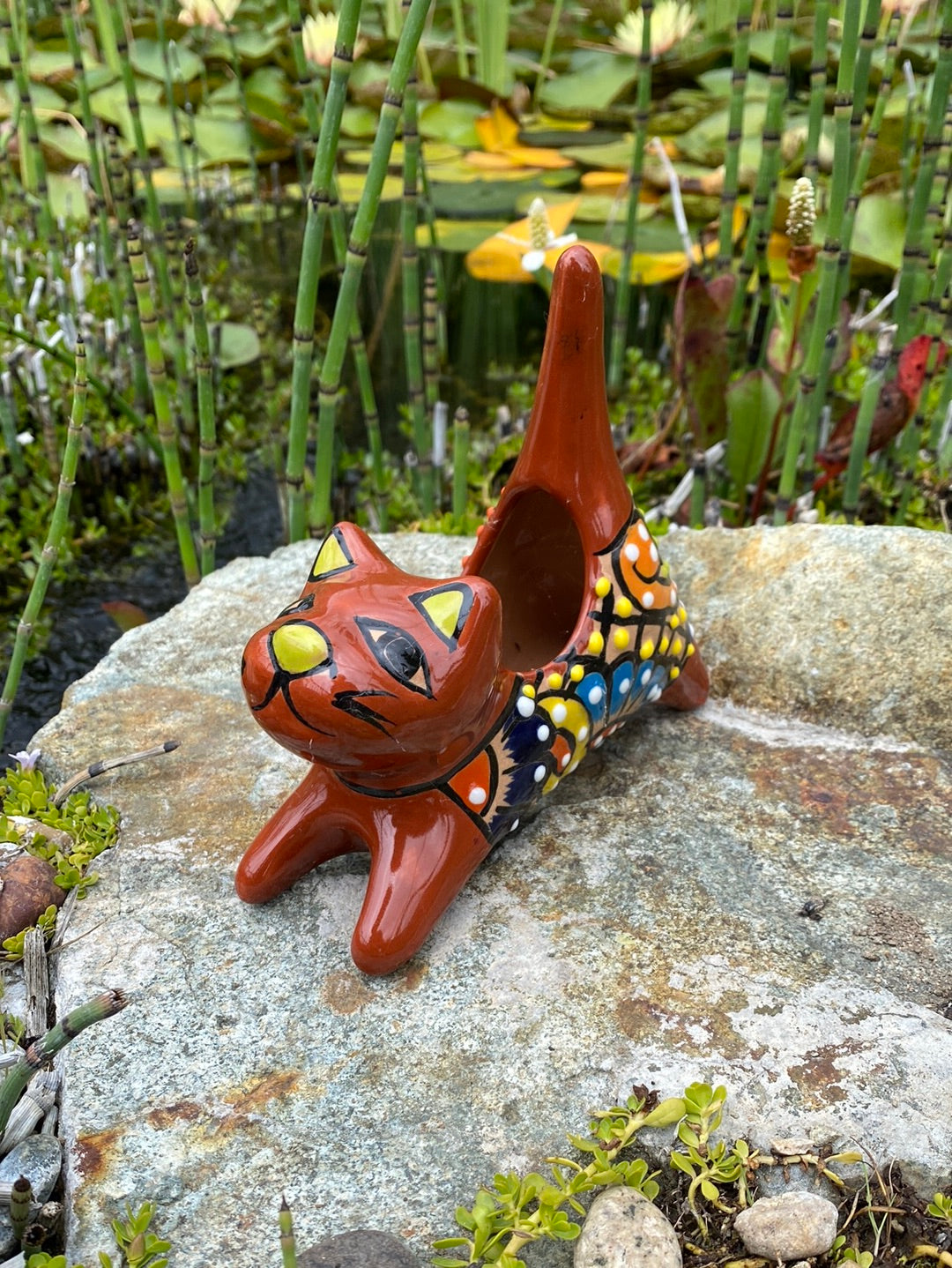 Felipe’s Talavera Cat Pot