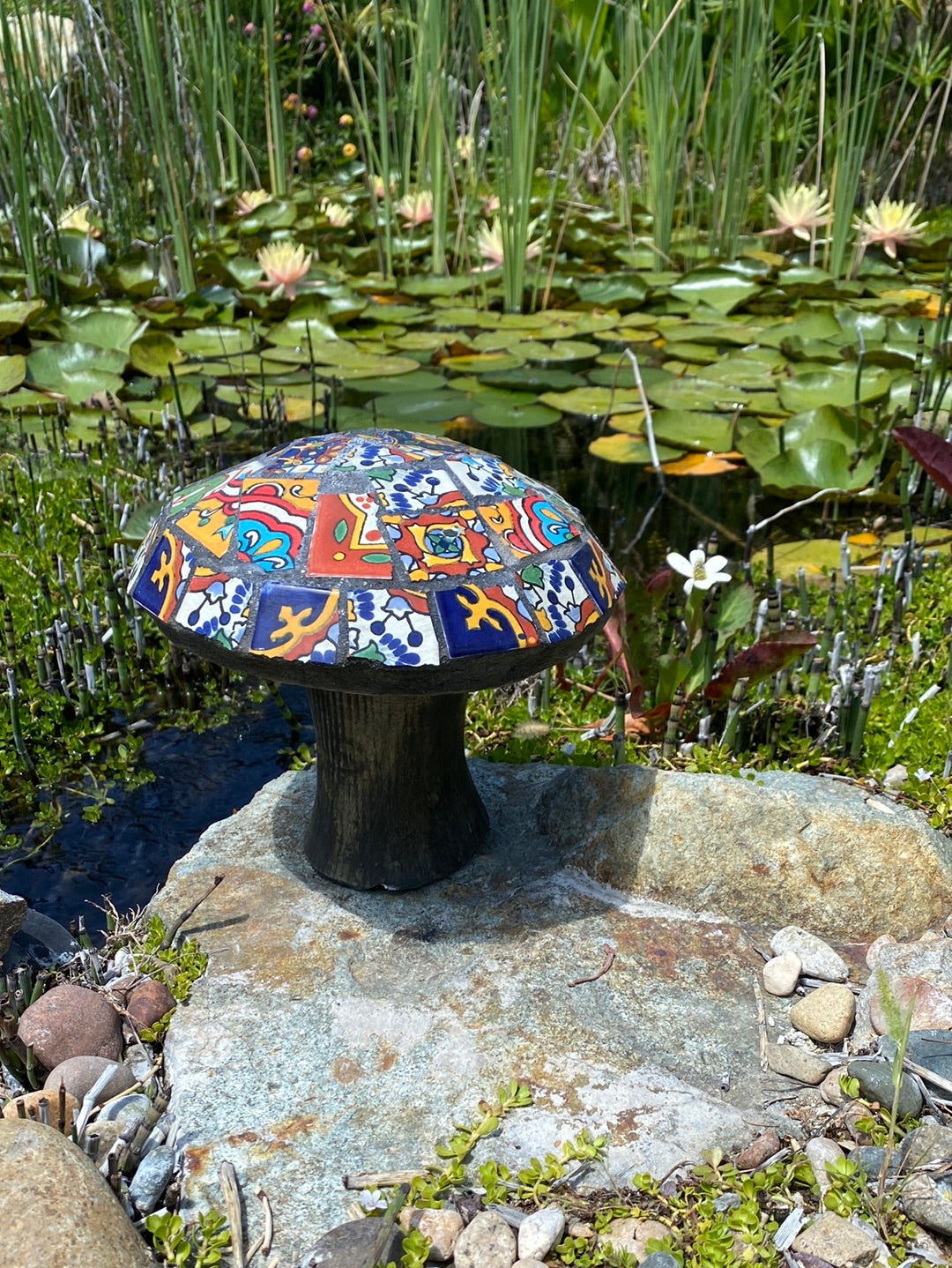 Talavera Mushroom Piece