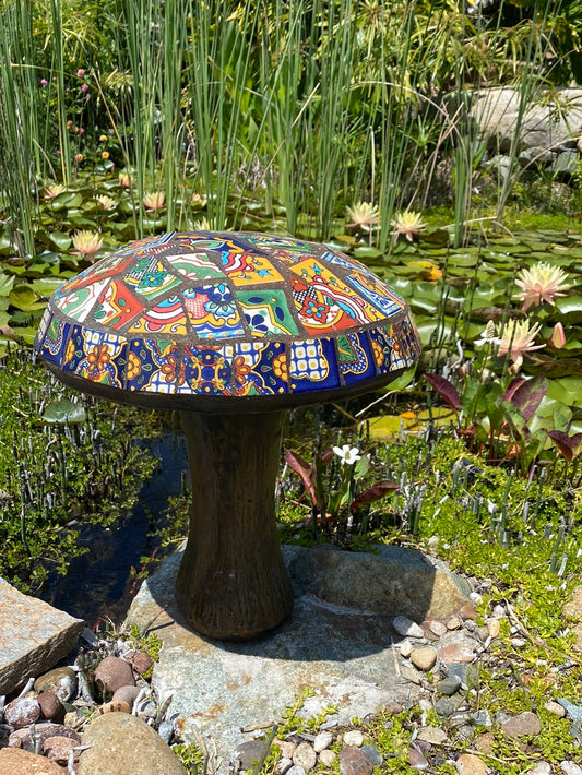 Talavera Mushroom Piece