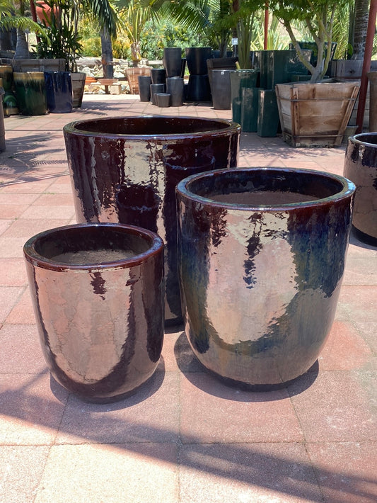 Ladera Hollowcreek Round Planter