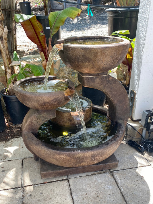 Zen Three-Bowl Fountain