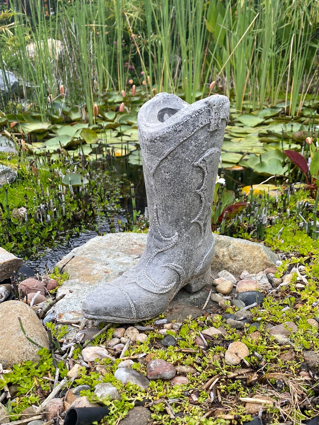 Boot Planter Statue