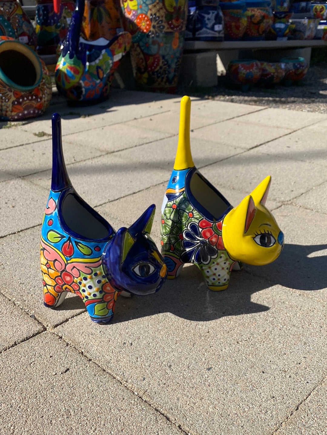 Talavera Kitten Planter Pot