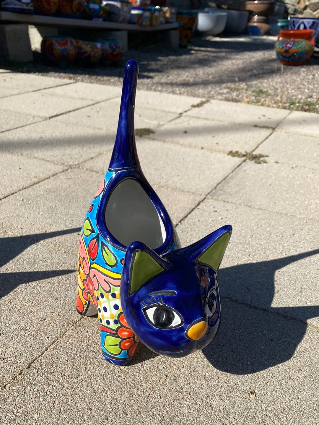 Talavera Kitten Planter Pot