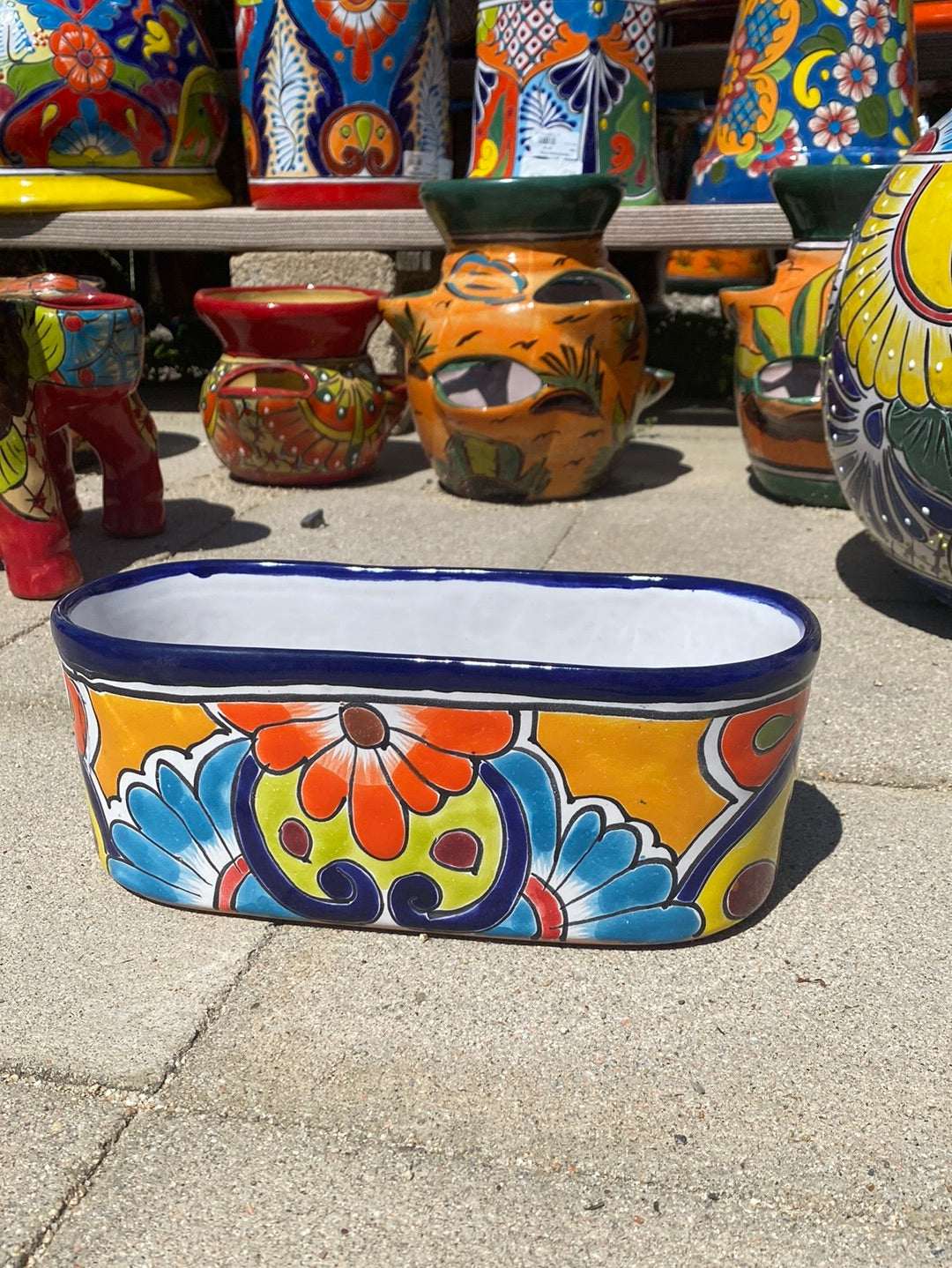 Talavera Garden Box Pot