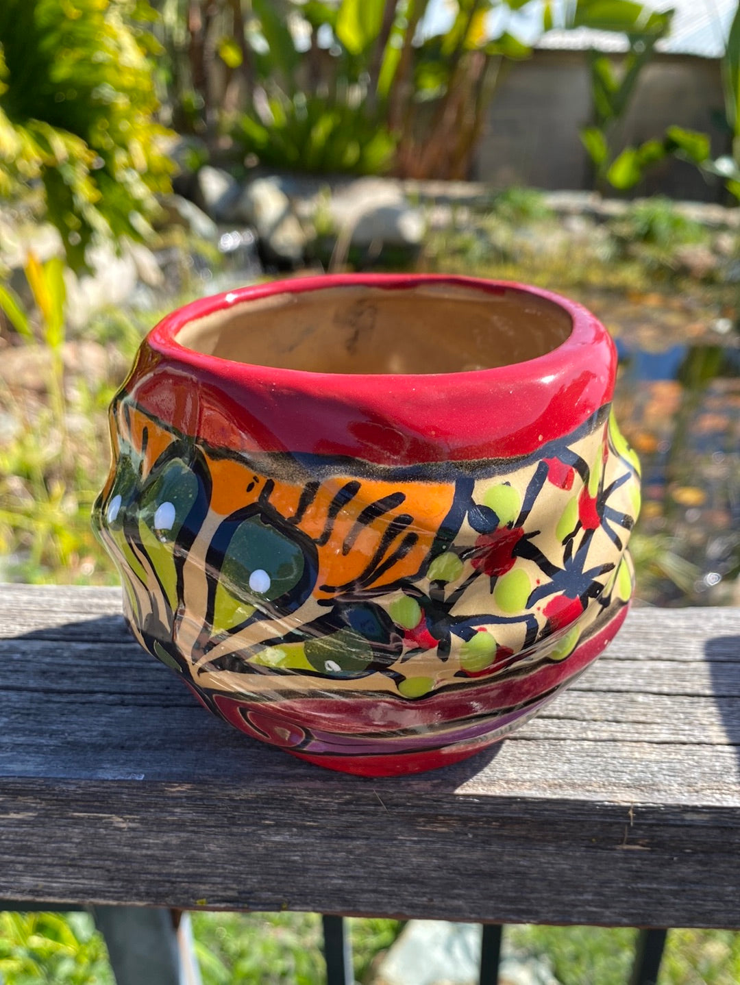 Felipe’s Talavera Ridged Ball Pot