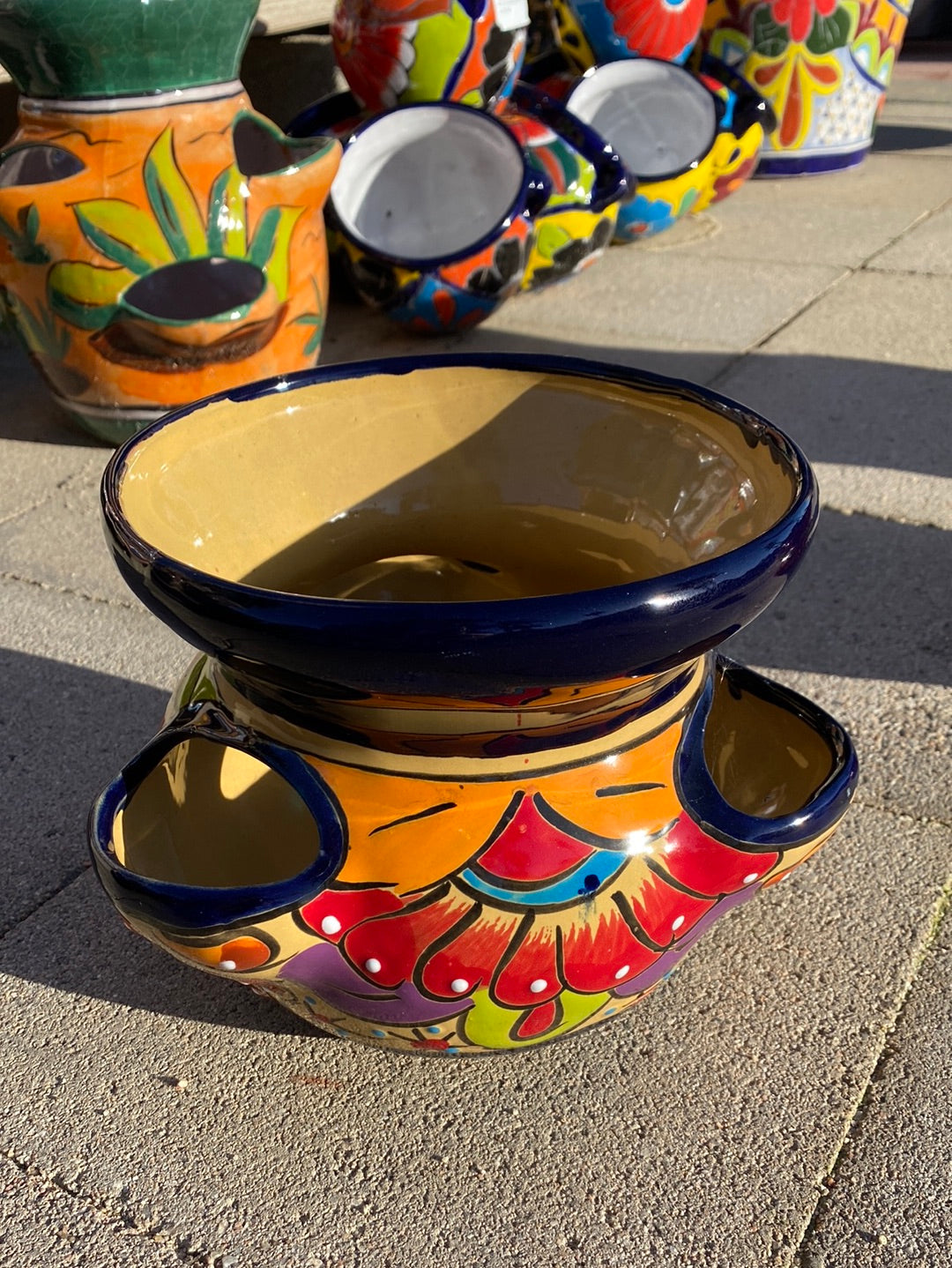 Felipe’s Talavera Strawberry Pot