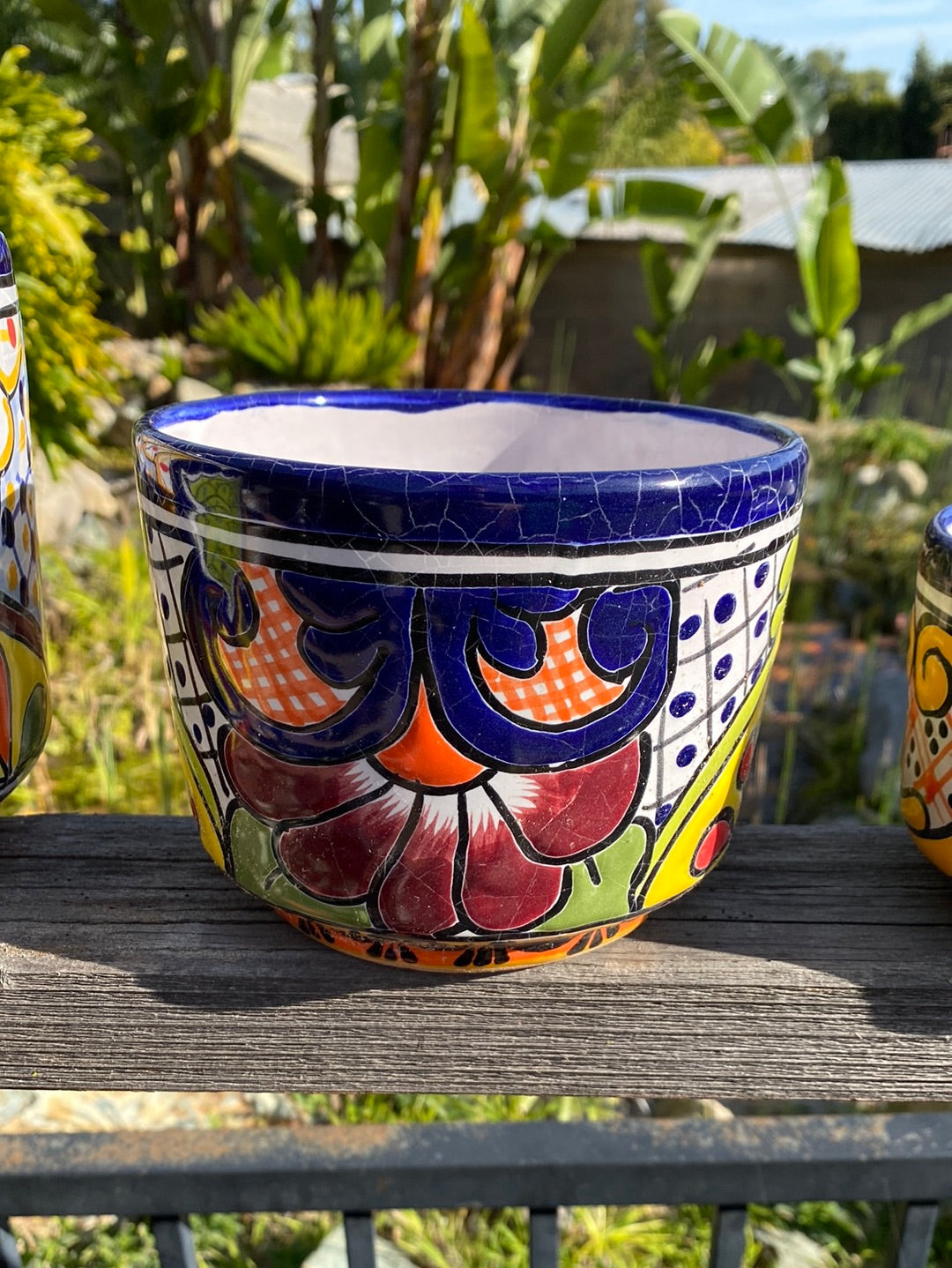 Talavera Half Cylinder Pot