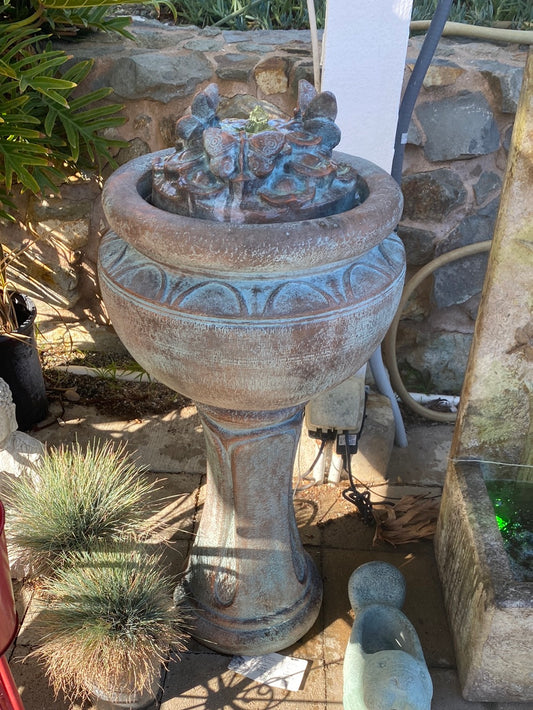 Tall Butterfly Bubbler Fountain