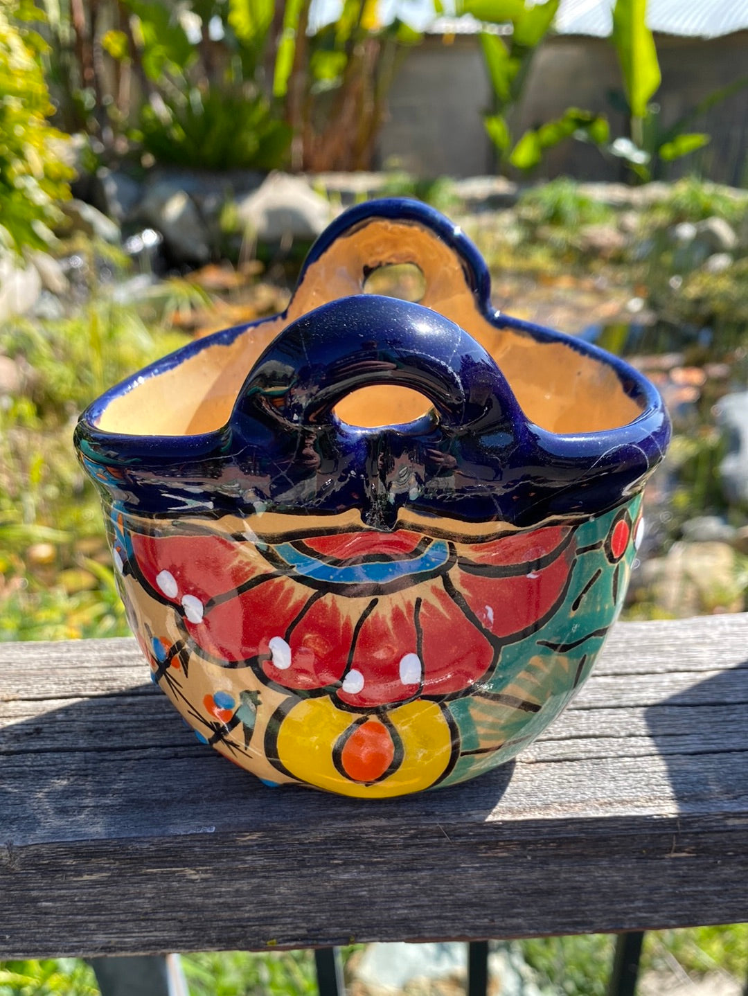 Felipe’s Talavera Basket Pot