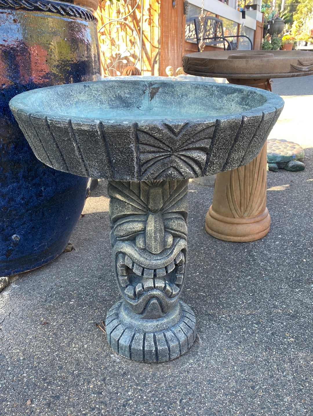 Tiki Birdbath