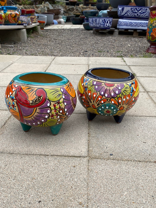 Felipe’s Talavera Legged Ball Pot