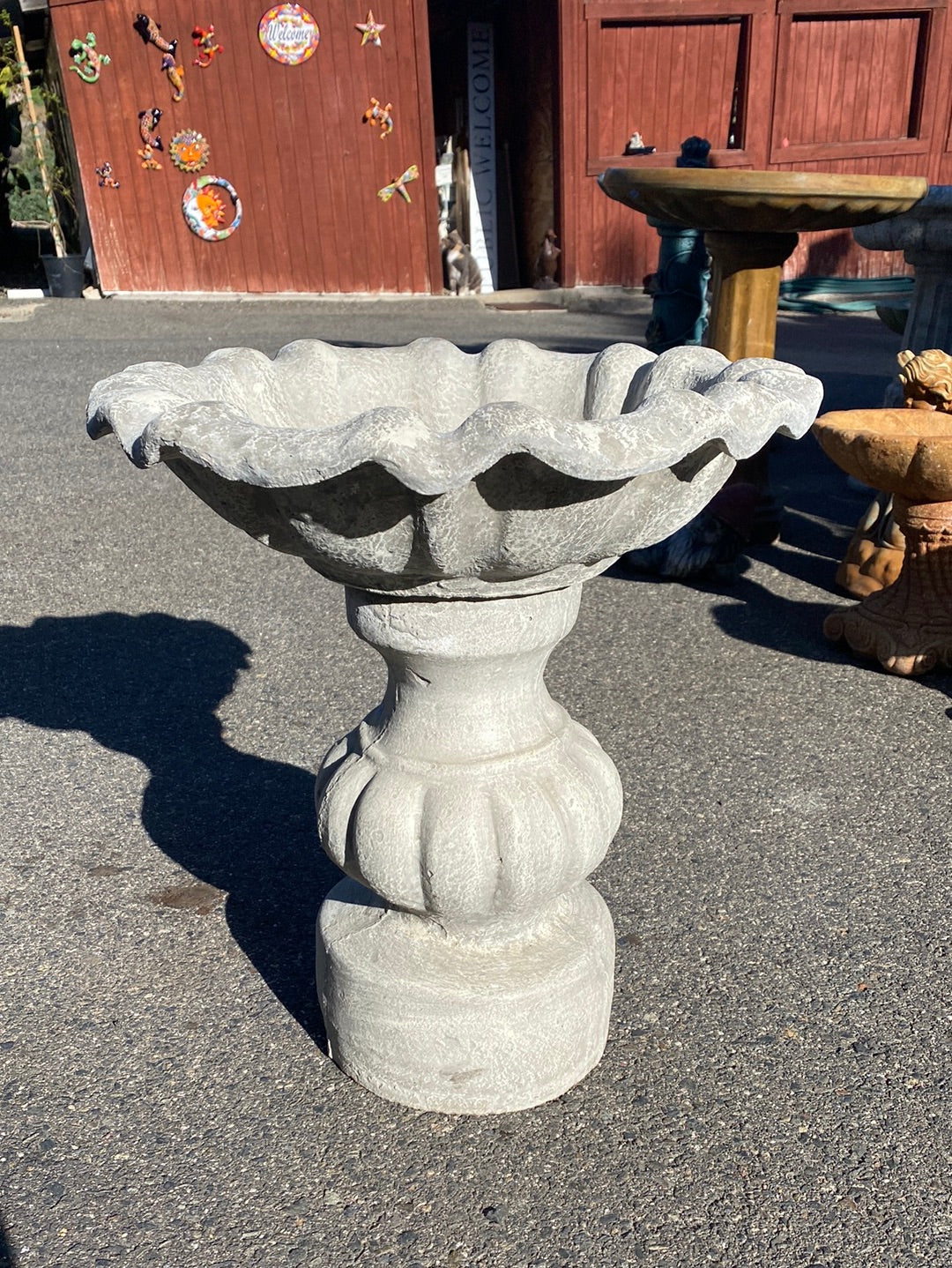 Concrete Victorian Birdbath