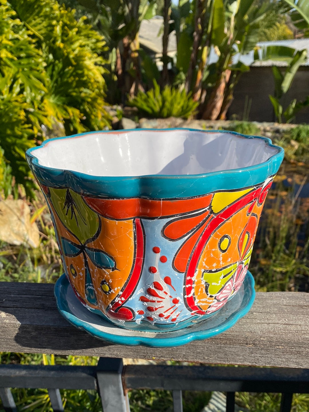 Talavera Violet Pot