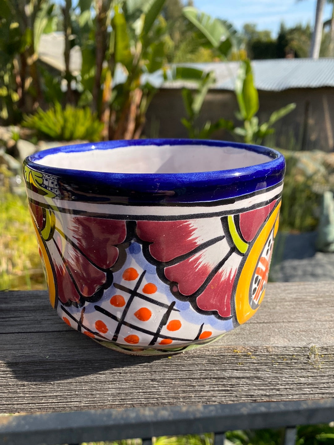 Talavera Half Cylinder Pot