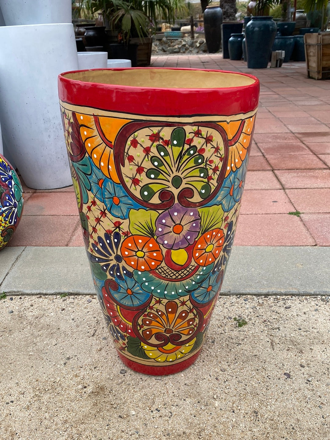 Felipe’s Talavera Cone Pot