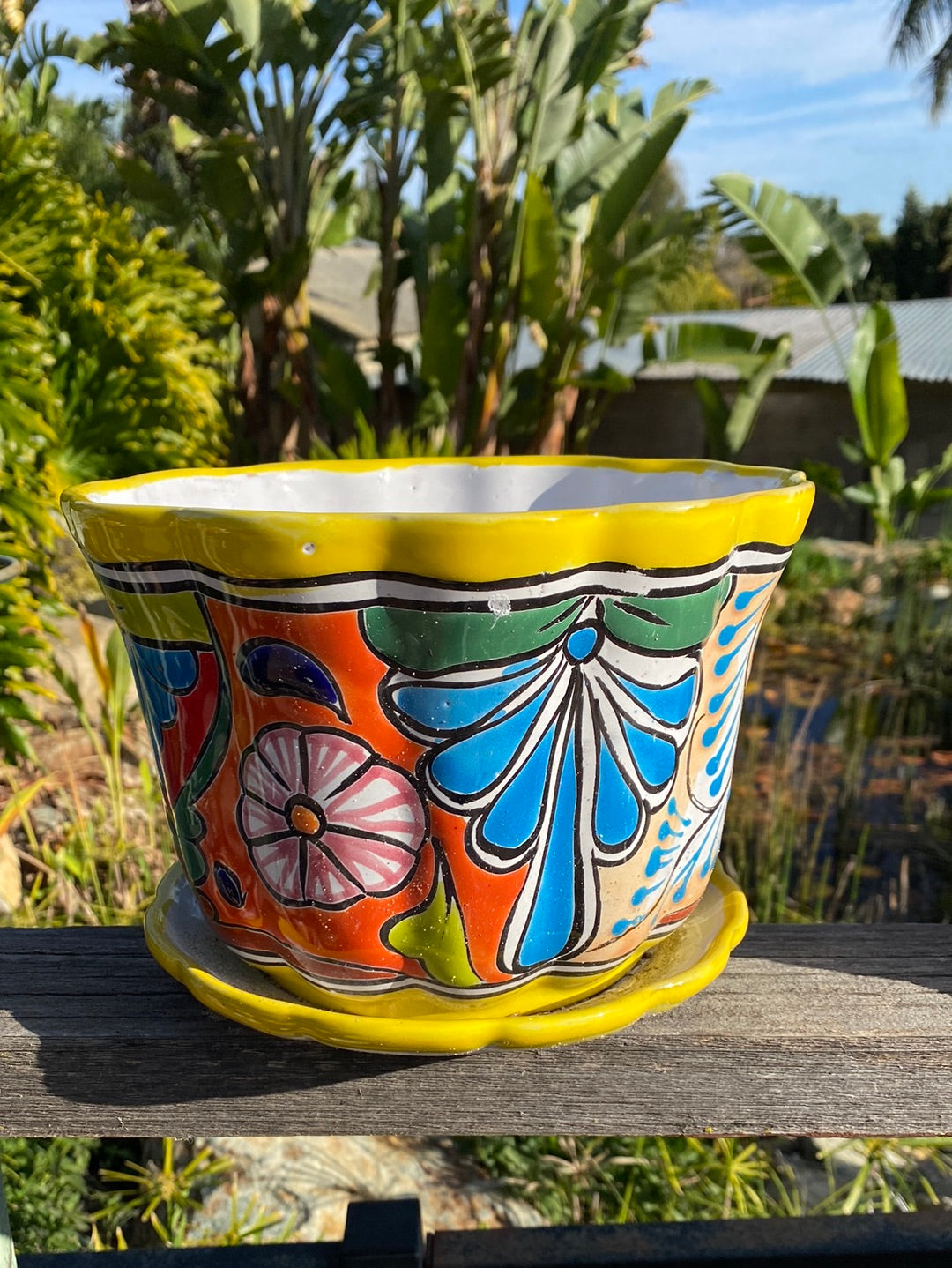 Talavera Violet Pot