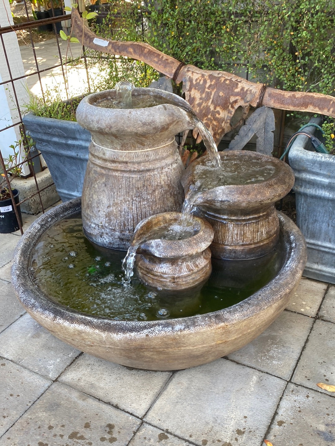 Cascading Urns Fountain