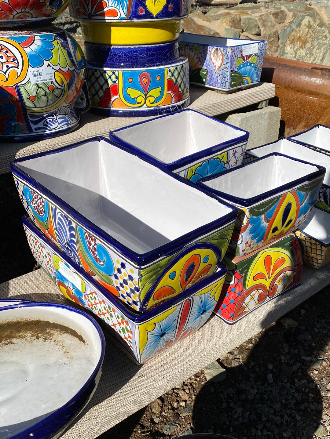 Talavera Rectangle Pot