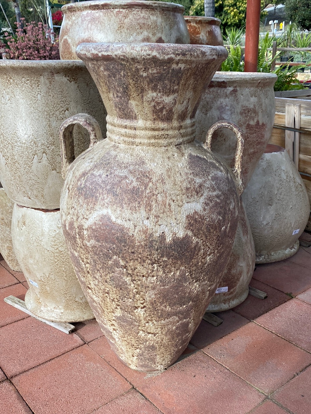 Wes Ceramics Roman Urn Handle Pot