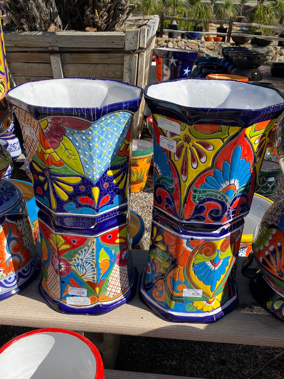 Talavera Octogonal Pot