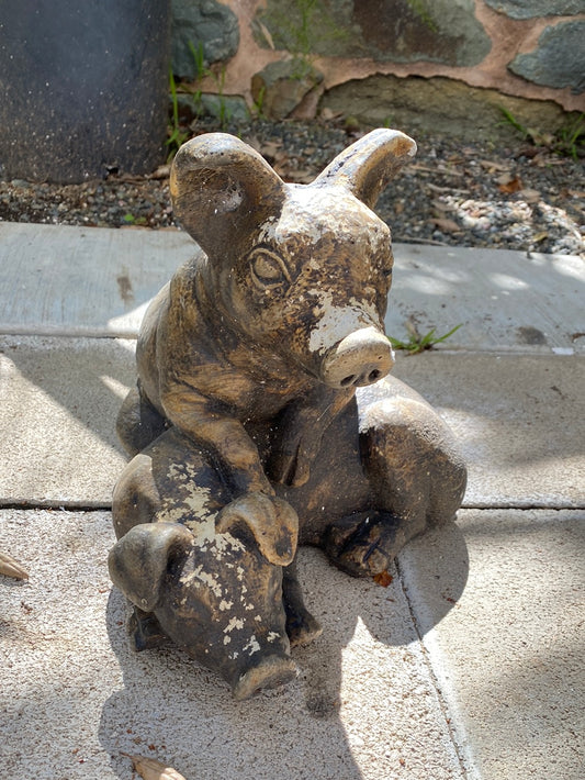 Twin Pigs Statue