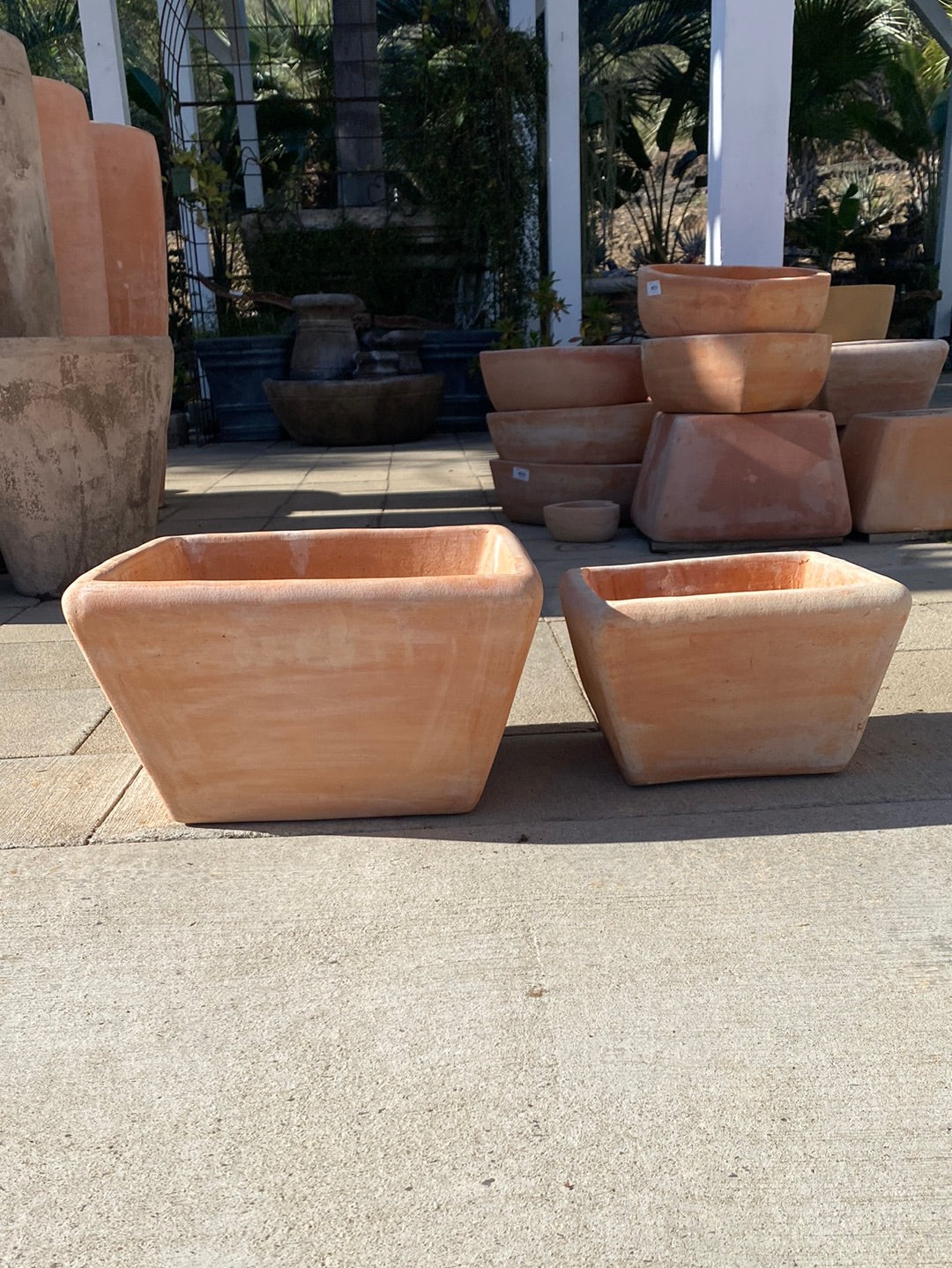 Vietnamese Terracotta Low Square Pot