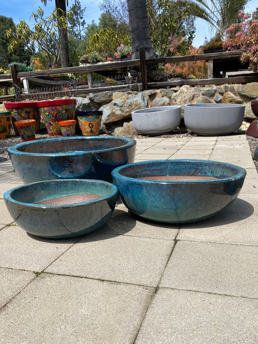 Mendocino Glebe Low Bowl Pot