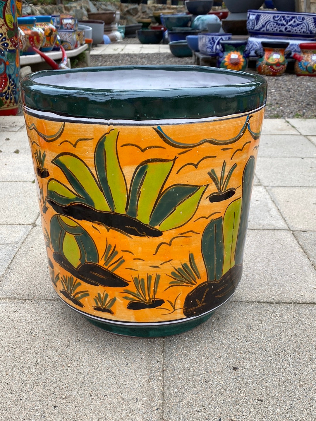 Felipe’s Talavera Cylinder Pot