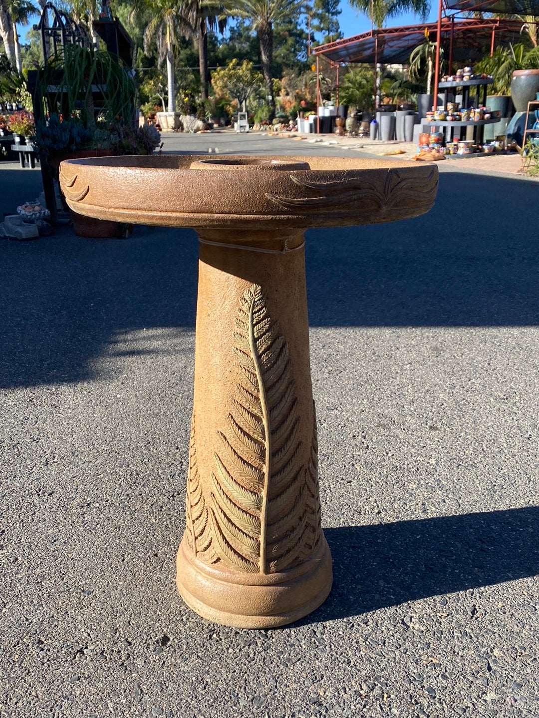 Wetland Fern Birdbath