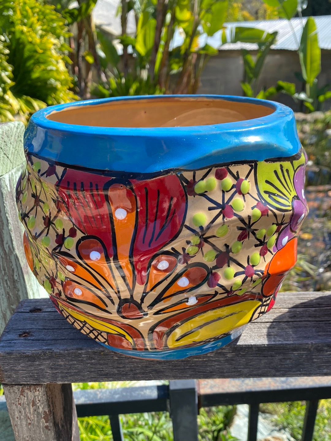 Felipe’s Talavera Ridged Ball Pot