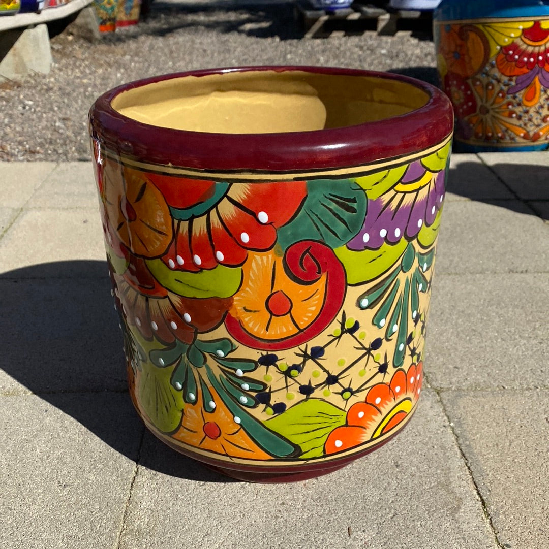 Felipe’s Talavera Cylinder Pot