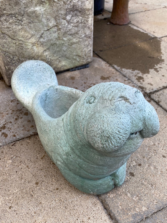 Walrus Planter Statue