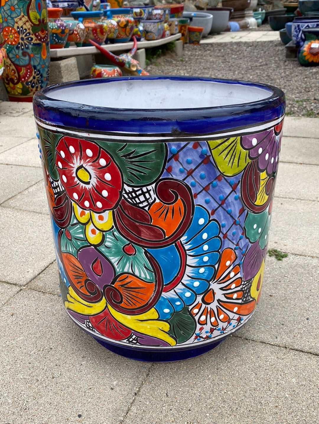 Felipe’s Talavera Cylinder Pot