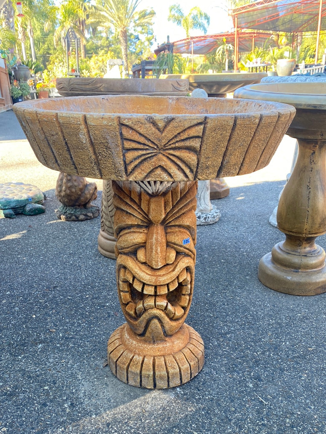 Tiki Birdbath