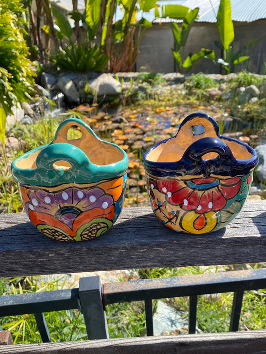 Felipe’s Talavera Basket Pot