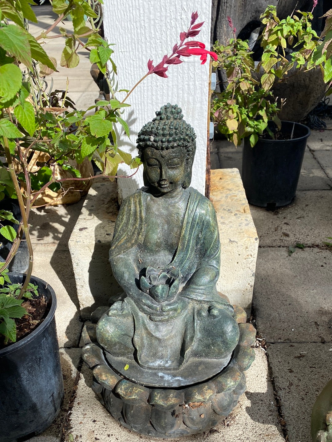 Floral Buddha Statue