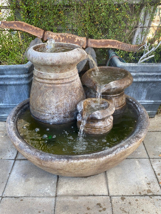 Cascading Urns Fountain