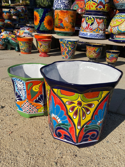 Talavera Octogonal Pot