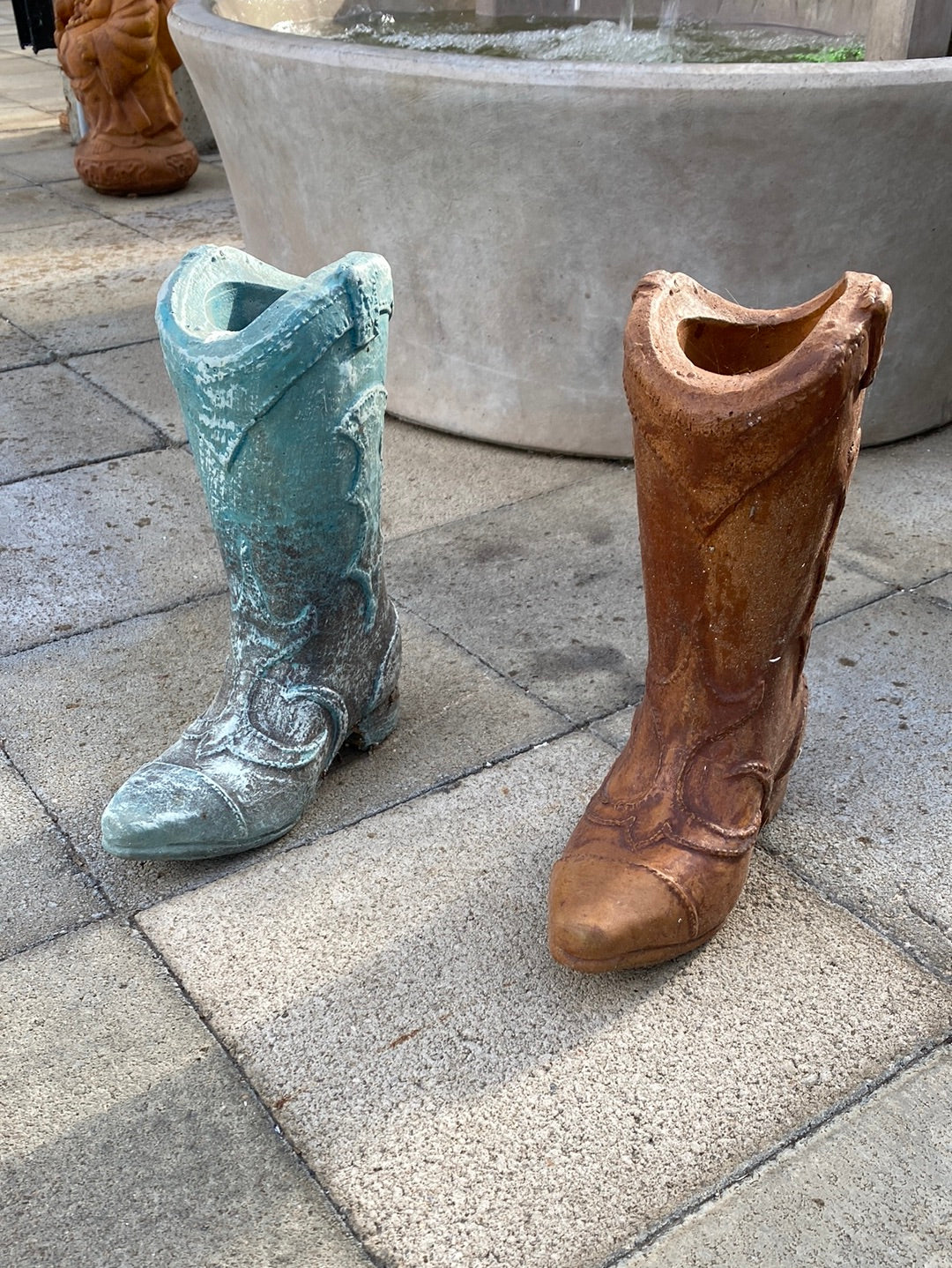 Boot Planter Statue