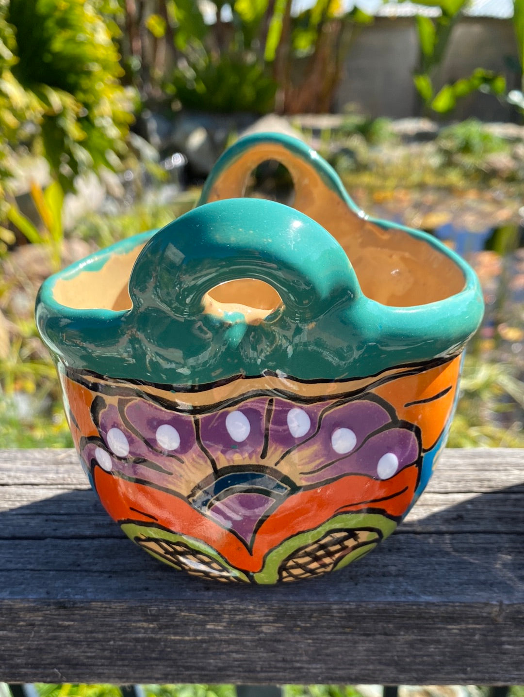 Felipe’s Talavera Basket Pot