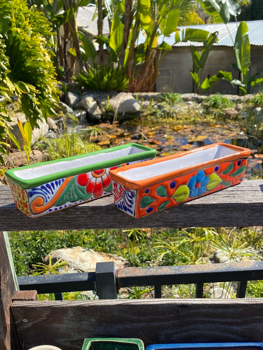 Talavera Mini Window Box Pot